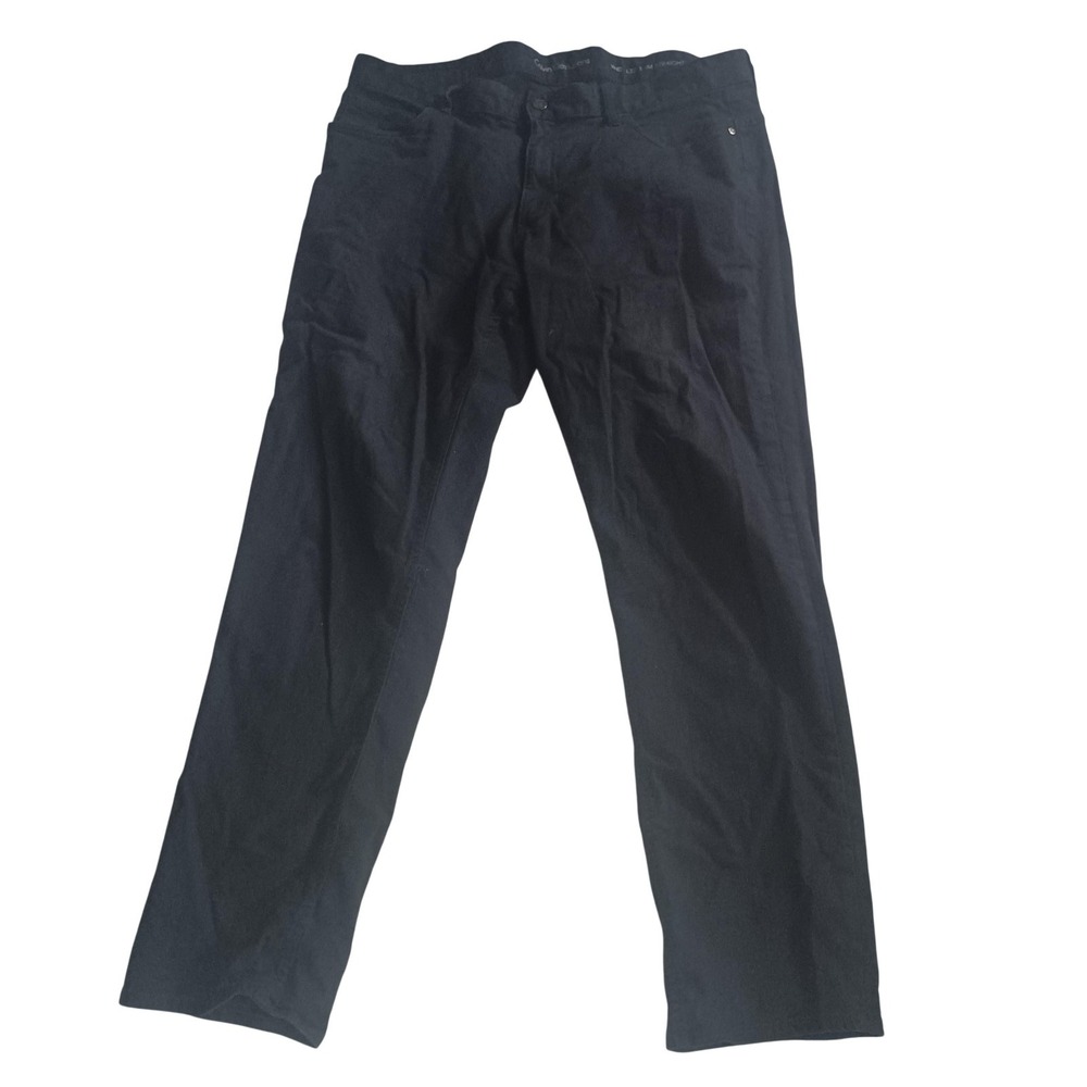 Calvin Klein Jeans Pants Mens 40x32 Black Slim Straight Denim Chino Casual